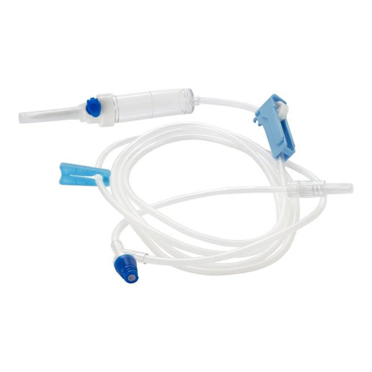 Primary IV Administration Set MedStream Gravity 1 Port 20 Drops / mL Drip Rate Without Filter 75 Inch Tubing Solution Without Flow Regulator - Box of 50