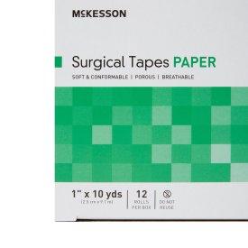 McKesson™ Tape Medical, 1 inch x 10 yard. 48 ct, 4 boxes of 12