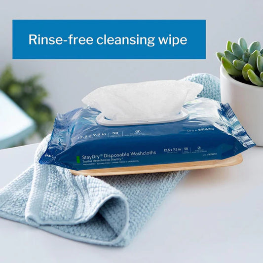 StayDry Disposable Washcloths with Aloe: A Gentle Yet Strong Solution for Effective Cleansing