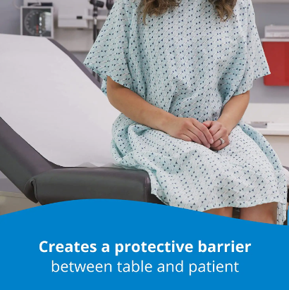 Medical Exam Table Paper, 21" x 125' - 12 Count. Barrier Protection