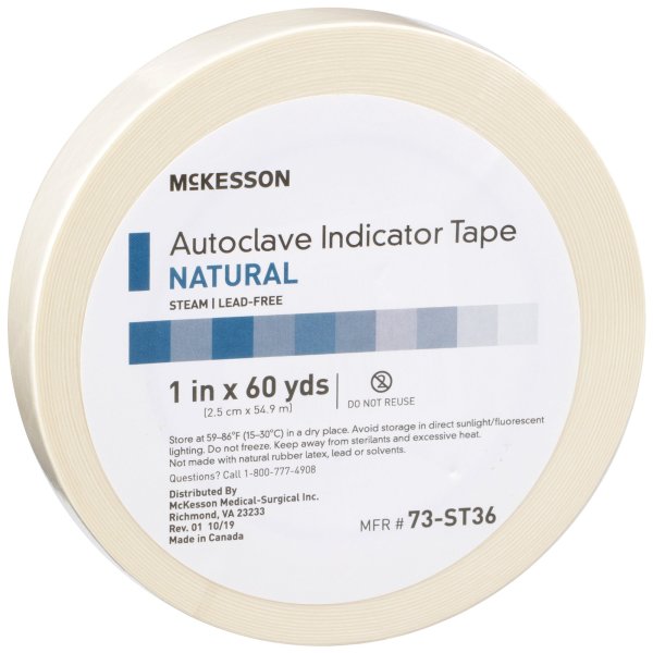 Autoclave Indicator Tape, 18 Pack of 1 in x 60 yd