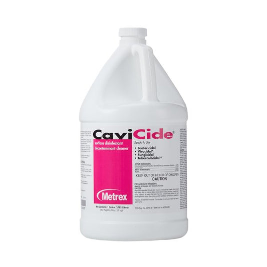 Case of 4 Gallons - CaviCide Disinfectant Alcohol Based Manual Pour Liquid 1 gallon Jug Each (4 Ct)