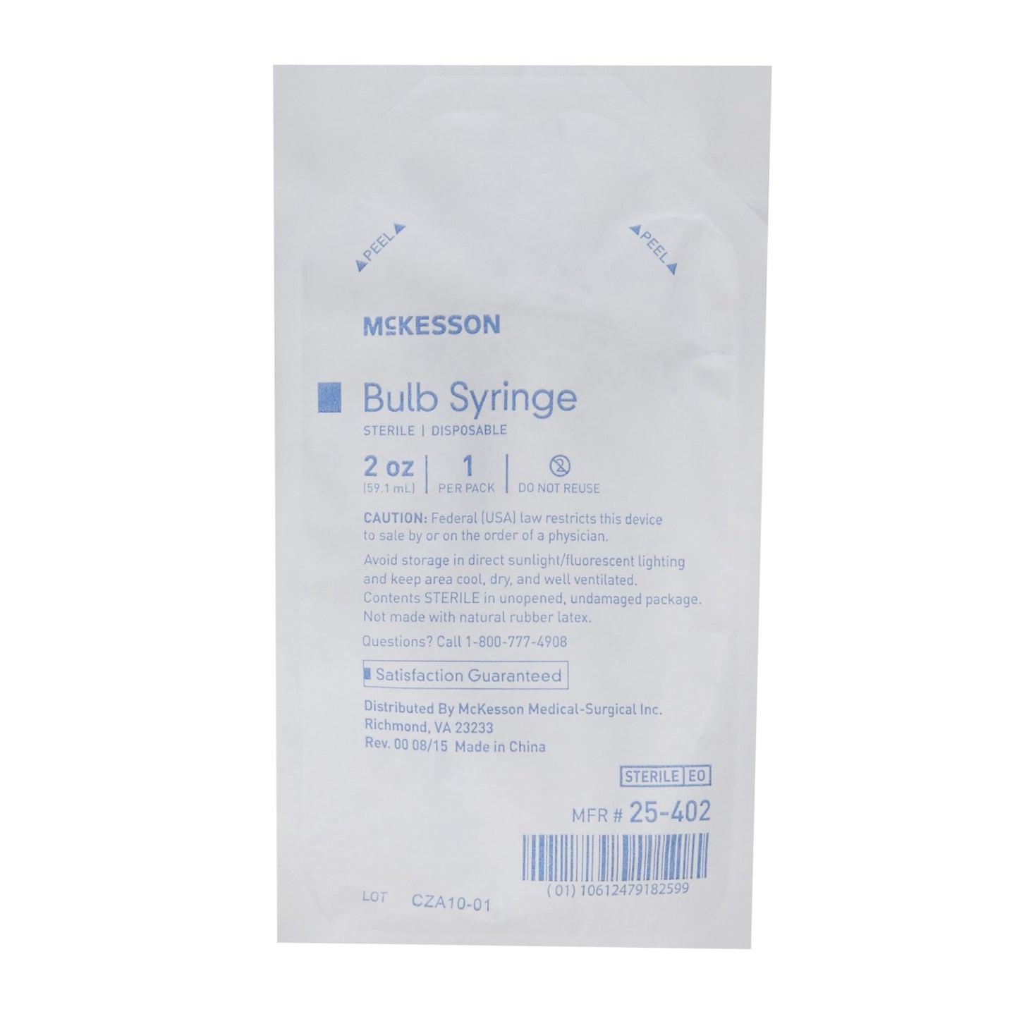Bulb Syringe for Ear Ulcer, 2 oz Disposable, 50 count
