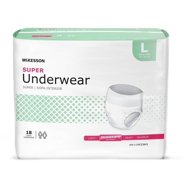 Super Incontinence Underwear, Unisex Adult Diapers