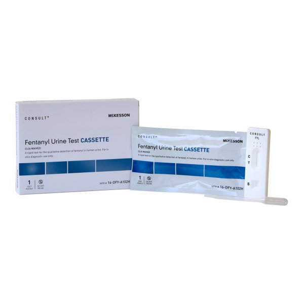 Urine Test Fentanyl - McKesson, One-Step Results - Easy-to-Read Urine Drug Test - CLIA Waived