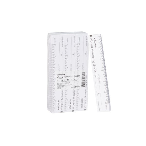 Wound Measuring Ruler McKesson 6 Inch Length Paper Wound Ruler - 600 Pack